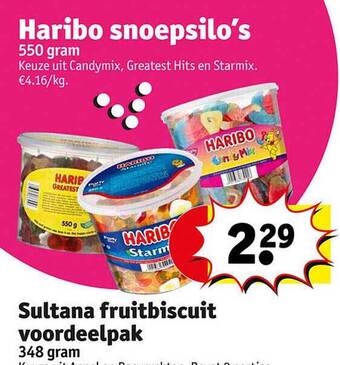 Kruidvat Haribo snoepsilo's aanbieding