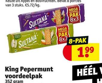 Kruidvat King pepermunt voordeelpak aanbieding