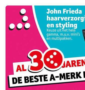Kruidvat John frieda haarverzorging en styling aanbieding
