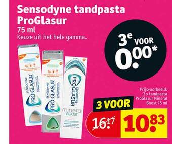 Kruidvat Sensodyne tandpasta proglasur aanbieding