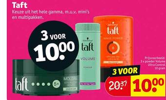 Kruidvat Taft aanbieding