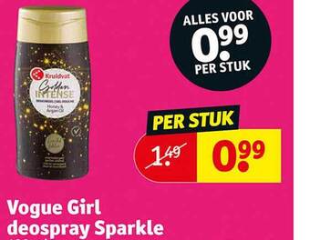 Kruidvat Vogue girl deospray sparkle aanbieding