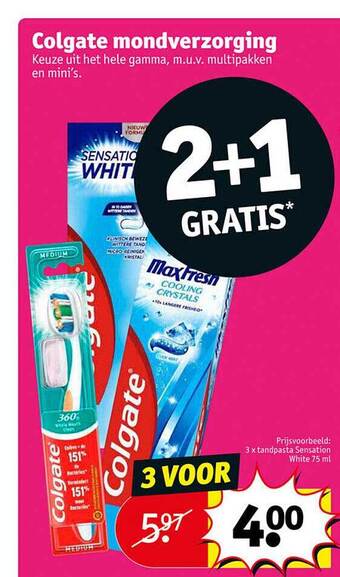 Kruidvat Colgate mondverzorging aanbieding