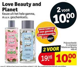 Kruidvat Love beauty and planet aanbieding