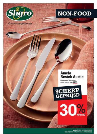 Sligro Amefa bestek austin aanbieding