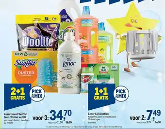 Makro Assortiment swiffer, lenor la sélection aanbieding