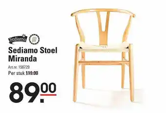 Sligro Sediamo stoel miranda aanbieding