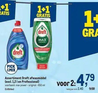 Makro Assortiment dreft afwasmiddel aanbieding