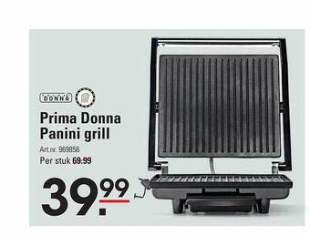 Sligro Prima donna panini grill aanbieding