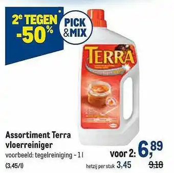 Makro Assortiment terra vloerreiniger aanbieding