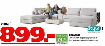 Seats and Sofas Creation aanbieding