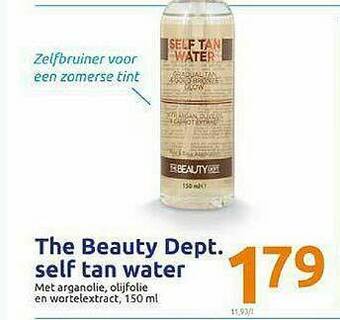 Action The Beauty Dept. Self Tan Water aanbieding