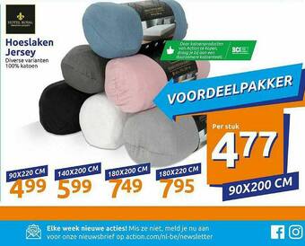Action Hoeslaken Jersey aanbieding