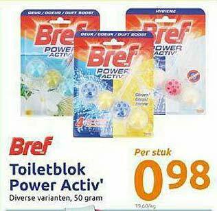 Action Bref Toiletblok Power Activ aanbieding