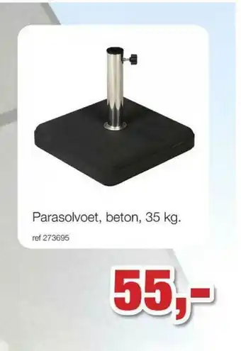Paradisio Parasolvoet Beton 35 Kg aanbieding