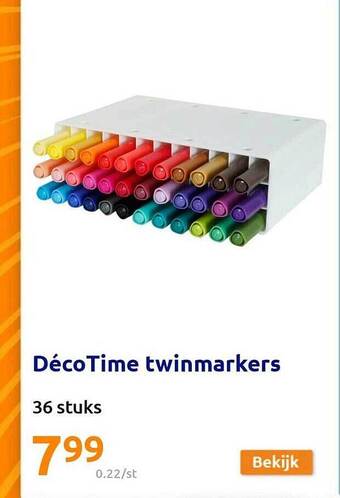 Action Déco time twinmarkers aanbieding