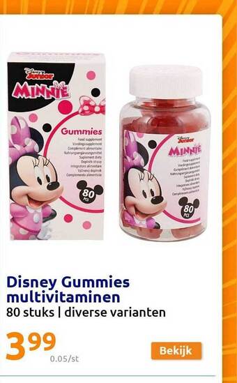 Action Disney gummies multivitaminen aanbieding
