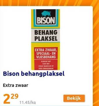 Action Bison behangplaksel aanbieding
