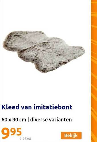 Action Kleed van imitatiebont aanbieding