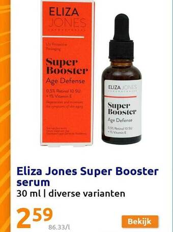 Action Eliza jones super booster serum aanbieding
