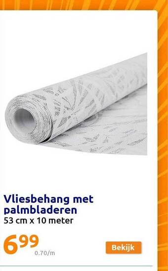Vliesbehang met palmbladeren