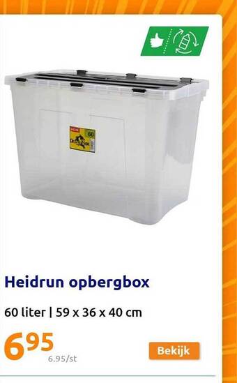 Action Heidrun opbergbox aanbieding