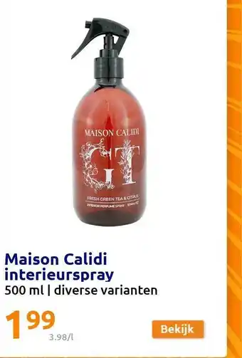 Action Maison calidi interieuerspray aanbieding