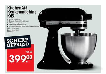 Kitchenaid keukenmachine k45