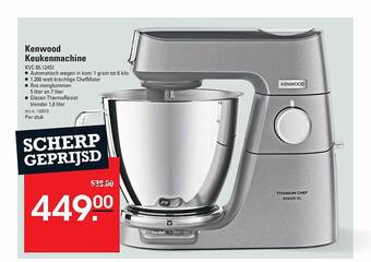Sligro Kenwood keukenmachine aanbieding