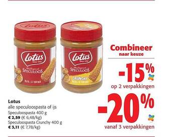Colruyt Lotus aanbieding