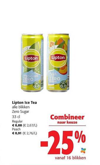 Colruyt Lipton ice tea aanbieding