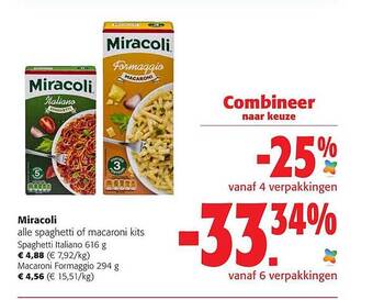 Colruyt Miracoli aanbieding