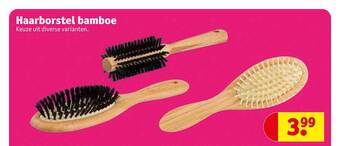 Kruidvat Haarborstel bamboe aanbieding