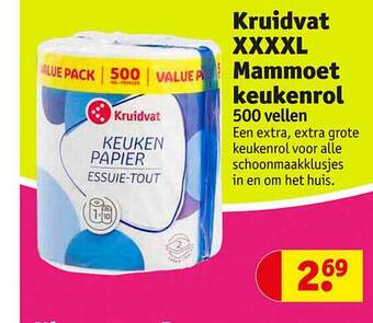 Kruidvat Kruidvat xxxxl mammoet keukenrol aanbieding