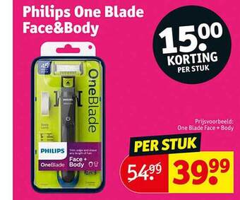 Kruidvat Philips one blade face&body aanbieding
