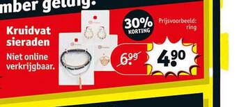Kruidvat Kruidvat sieraden aanbieding