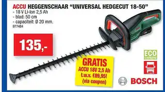 Hubo Bosch heggenschaar aanbieding
