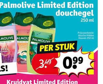 Kruidvat Palmolive limited edition douchegel aanbieding