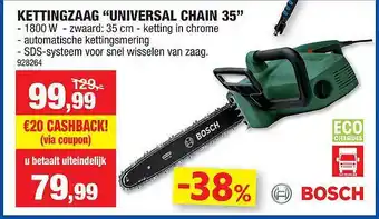 Hubo Bosch kettingzaag aanbieding