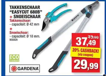 Hubo Gardena takkenschaar aanbieding
