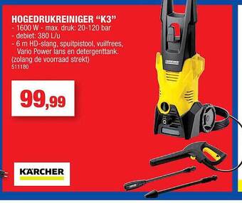 Hubo Kärcher hogedrukreiniger aanbieding