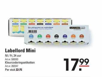 Sligro Labellord mini aanbieding