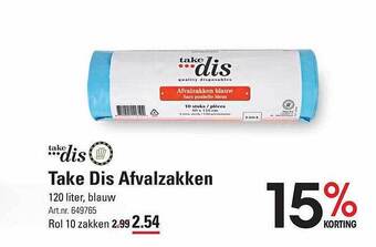 Sligro Take dis afvalzakken aanbieding