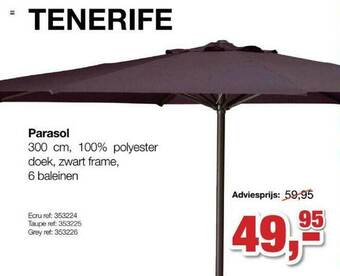Paradisio Parasol 300 Cm aanbieding