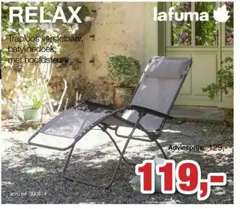 Paradisio Relax Trploos Verstelbaar, Batylinedoek Met Hoofdsteun aanbieding