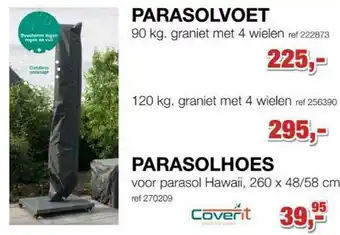Paradisio Parasolvoet En Parasolhoes aanbieding