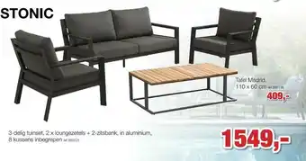 Stonic, Tafel Madrid 110x60 Cm