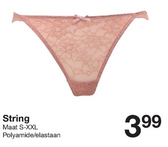 Zeeman String Maat S-XXL aanbieding
