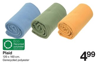 Zeeman Plaid 120 x 160cm aanbieding