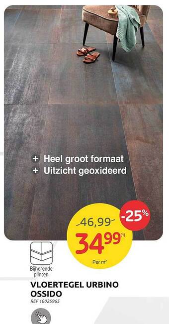 Brico Vloertegel urbino ossido aanbieding